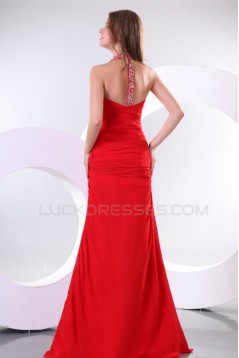 Long Red Beaded Prom Evening Formal Party Dresses ED010152