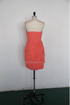 A-Line Sweetheart Beaded Short Chiffon Prom Evening Formal Dresses ED011523