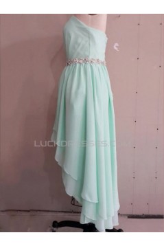 High Low Sweetheart Beaded Short Chiffon Prom Evening Bridesmaid Dresses ED011528