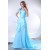 Long Blue One-Shoulder Prom Evening Formal Party Dresses ED010154