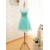A-Line Strapless Short Tulle Prom Evening Formal Bridesmaid Dresses ED011577