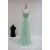 A-Line Beaded Mint Green Long Chiffon Prom Evening Formal Dresses ED011596