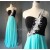 A-Line One-Shoulder Long Chiffon Prom Evening Formal Dresses ED011612