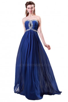 A-Line Sweetheart Beaded Long Chiffon Prom Evening Formal Dresses ED011623