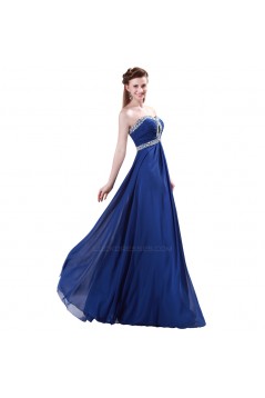 A-Line Sweetheart Beaded Long Chiffon Prom Evening Formal Dresses ED011623