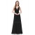 A-Line V-Neck Long Chiffon Prom Evening Formal Bridesmaid Dresses ED011630