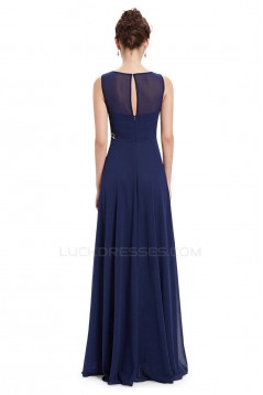 A-Line Long Chiffon Prom Evening Formal Dresses ED011636