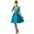 A-Line Bateau Lace and Satin Short Prom Evening Formal Bridesmaid Dresses ED011657