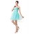 A-Line Sweetheart Beaded Short Blue Prom Evening Cocktail Dresses ED011663
