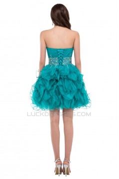 Beaded Sweetheart Short Prom Evening Cocktail Dresses ED011664