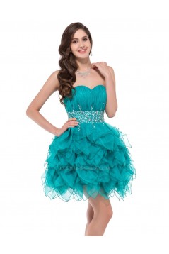 Beaded Sweetheart Short Prom Evening Cocktail Dresses ED011664