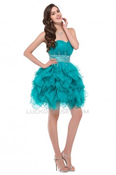 Beaded Sweetheart Short Prom Evening Cocktail Dresses ED011664