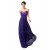 Empire Sweetheart Beaded Long Purple Chiffon Prom Evening Formal Maternity Dresses ED011665