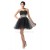 A-Line Sweetheart Beaded Short Tulle Black Prom Evening Cocktail Dresses ED011666