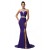 Trumpet/Mermaid Halter Beaded Long Chiffon Prom Evening Formal Dresses ED011677