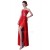 High Low Sweetheart Short Red Beaded Chiffon Prom Evening Bridesmaid Dresses ED011681