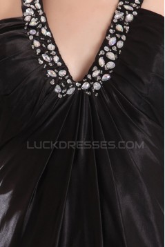 Long Black Beaded Prom Evening Formal Party Dresses ED010174