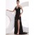 Long Black Beaded Prom Evening Formal Party Dresses ED010174