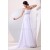 Empire Long White Chiffon Beaded Prom Evening Formal Party Dresses/Maternity Evening Dresses ED010182