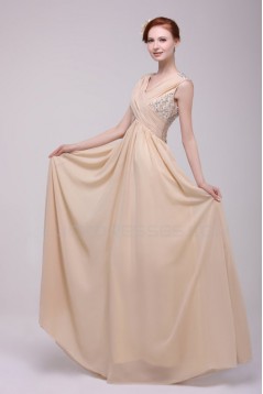 Beaded Long Chiffon Prom Evening Formal Party Dresses ED010195