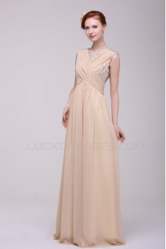 Beaded Long Chiffon Prom Evening Formal Party Dresses ED010195