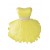 Beaded Strapless Short Yellow Prom Evening Formal Party Dresses ED010218
