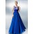  See Through Plus Size Petite A-line Jewel Floor-length Chiffon Lace with Beading Formal Evening Dress ED010221