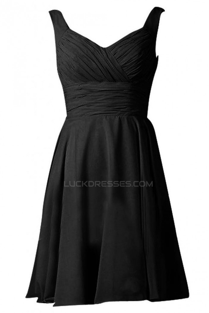 A-Line Short Black Prom Evening Formal Party Dresses ED010229