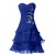 A-Line Sweetheart Short Blue Chiffon Prom Evening Formal Party Dresses ED010233