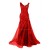 Long Red Beaded Prom Evening Formal Party Dresses ED010236