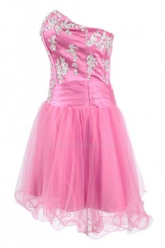 Pink Short Sweetheart Prom Evening Formal Party Dresses ED010246