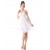 Short White One-Shoulder Chiffon Prom Evening Formal Party Dresses ED010250
