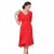 A-Line Short Sleeve Red Prom Evening Formal Party Dresses ED010254