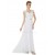 Long White Beaded Chiffon and Lace Prom Evening Formal Party Dresses ED010266