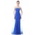 Trumpet/Mermaid Strapless Long Blue Prom Evening Formal Party Dresses ED010268