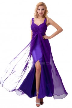 Long Purple Chiffon Prom Evening Formal Party Dresses ED010279