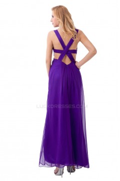 Long Purple Chiffon Prom Evening Formal Party Dresses ED010279