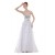 A-Line Sweetheart Beaded Long White Chiffon Prom Evening Formal Party Dresses ED010282