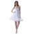 A-Line Sweetheart Beaded Short White Chiffon Prom Evening Formal Party Dresses ED010299