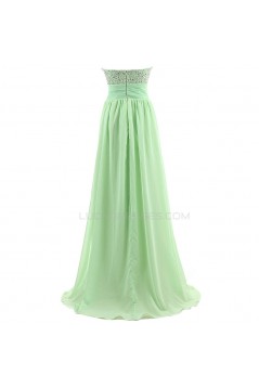 A-Line Sweetheart Beaded Long Chiffon Prom Evening Formal Party Dresses ED010302