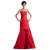 A-Line Strapless Long Red Prom Evening Formal Party Dresses ED010303