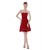A-Line Short Red Chiffon Prom Evening Formal Party Dresses ED010312