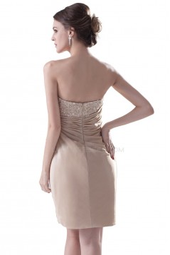 Strapless Short Beaded Prom Evening Formal Party Dresses ED010326