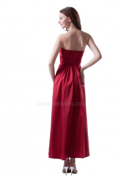 A-Line Strapless Long Blue Prom Evening Formal Party Dresses ED010331