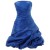A-Line Strapless Short Blue Prom Evening Formal Party Dresses ED010349