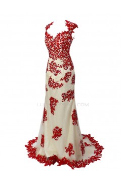 Trumpet/Mermaid Beaded Long Prom Evening Formal Party Dresses ED010360