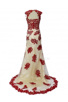 Trumpet/Mermaid Beaded Long Prom Evening Formal Party Dresses ED010360