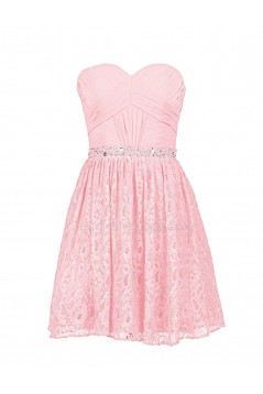 A-Line Sweetheart Beaded Chiffon and Lace Prom Evening Formal Party Dresses ED010362