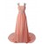 Long Pink Chiffon Beaded Prom Evening Formal Party Dresses ED010366