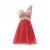 A-Line One-Shoulder Beaded Short Chiffon Prom Evening Formal Party Dresses ED010370